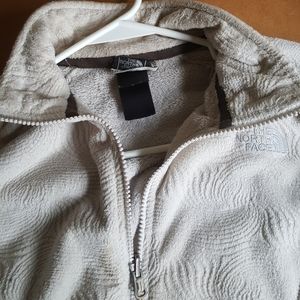 North Face | Beige Fleece Zip-Up Sweater